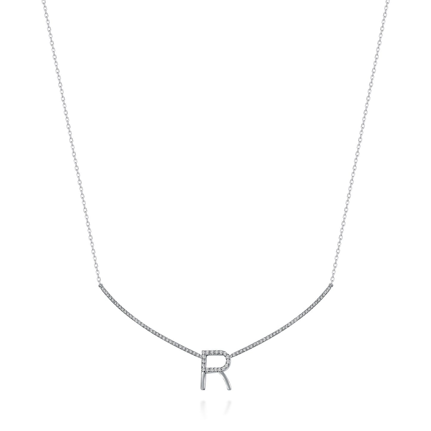 Initial Diamond Choker Necklace