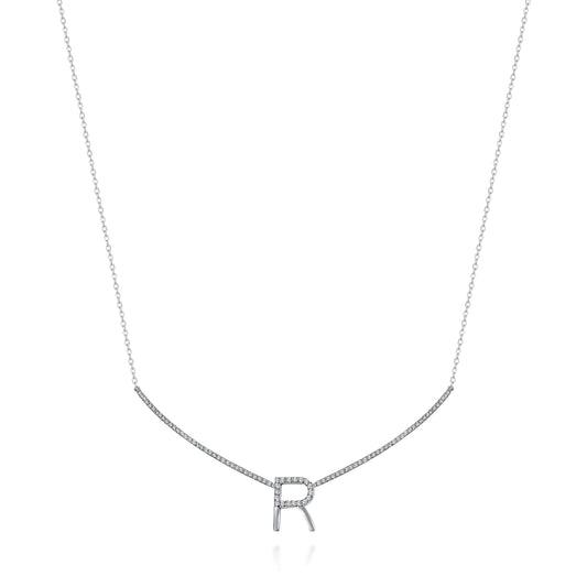 Initial Diamond Choker Necklace