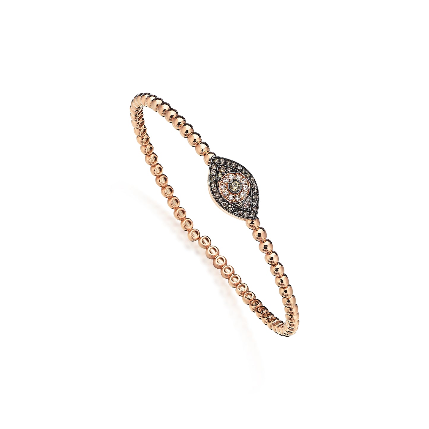 Evil Eye Diamond Bangle Bracelet