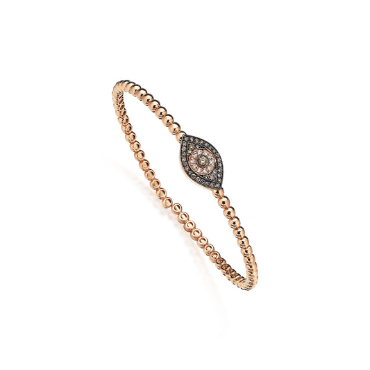 Evil Eye Diamond Bangle Bracelet