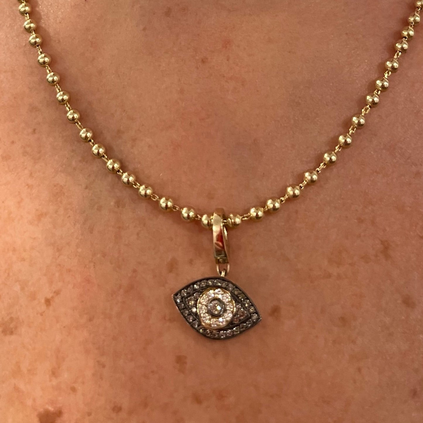 Evil Eye Diamond Charm