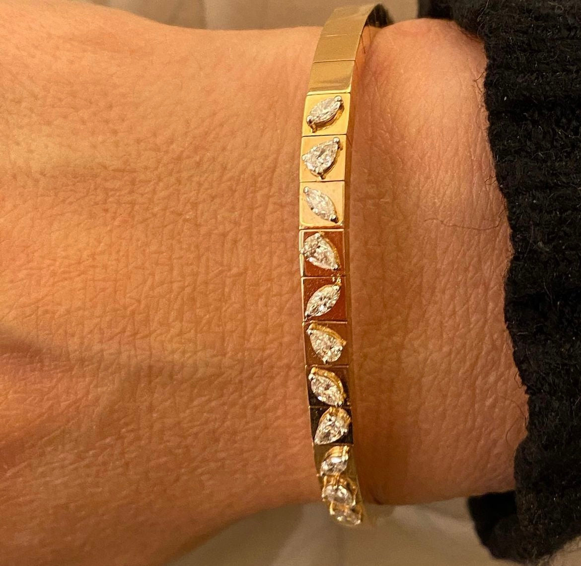 Seeds Diamond Bangle Bracelet