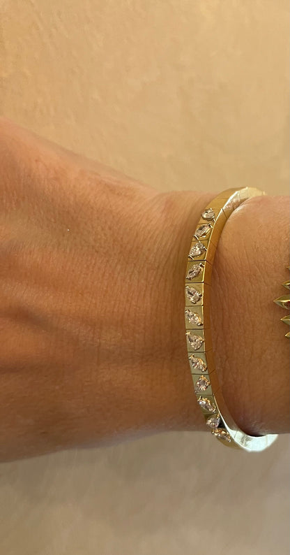 Seeds Diamond Bangle Bracelet