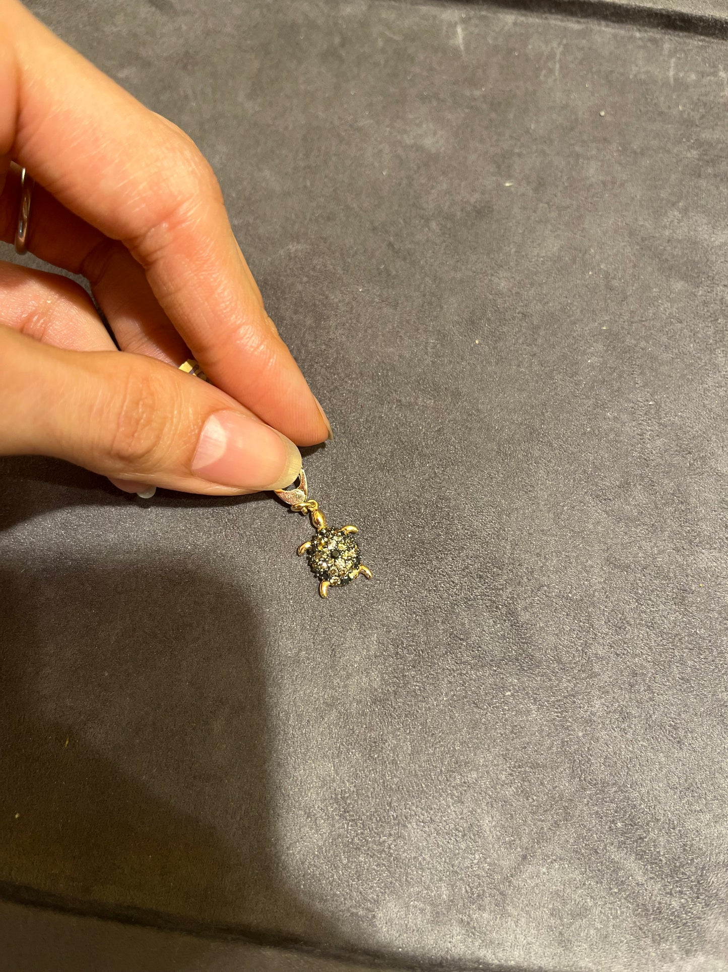 Turtle Diamond Charm