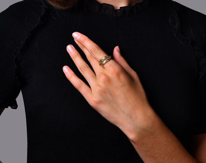 Feathers Coil Ring